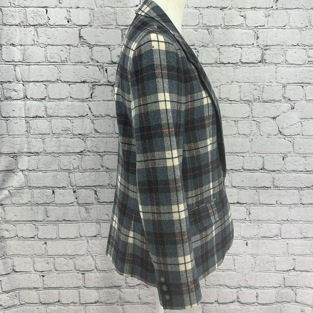 Pendleton Tweed Virgin Wool Single Button Fitted … - image 4